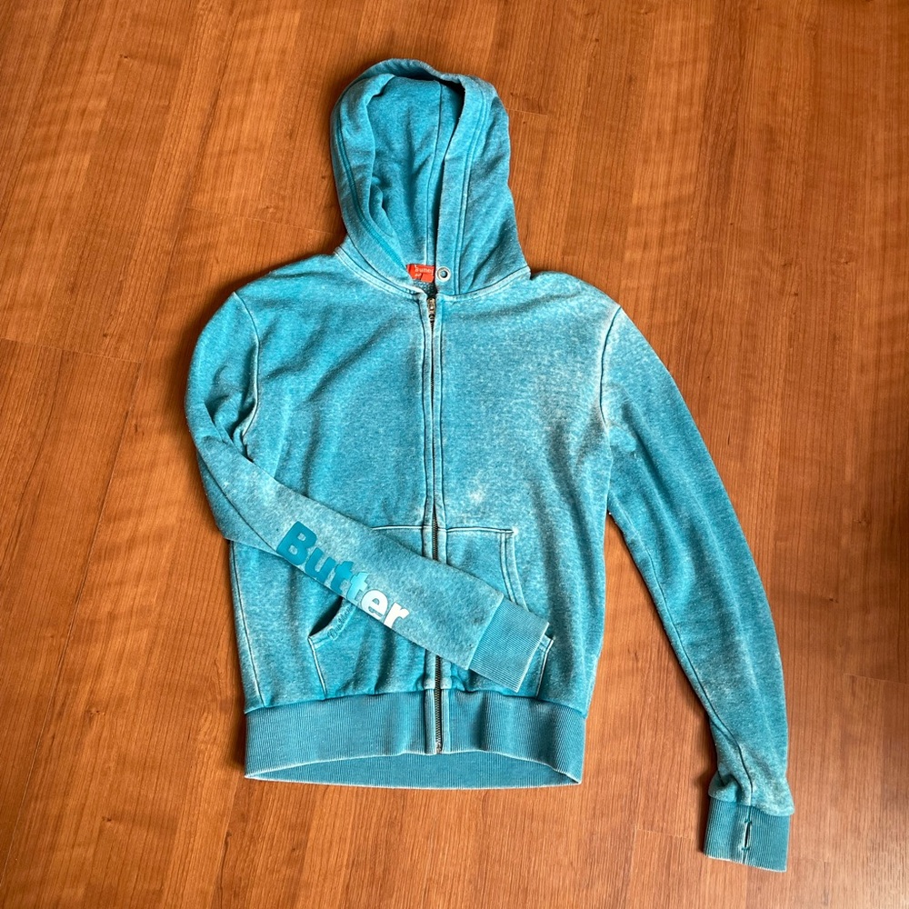 Butter zip up sweatshirt